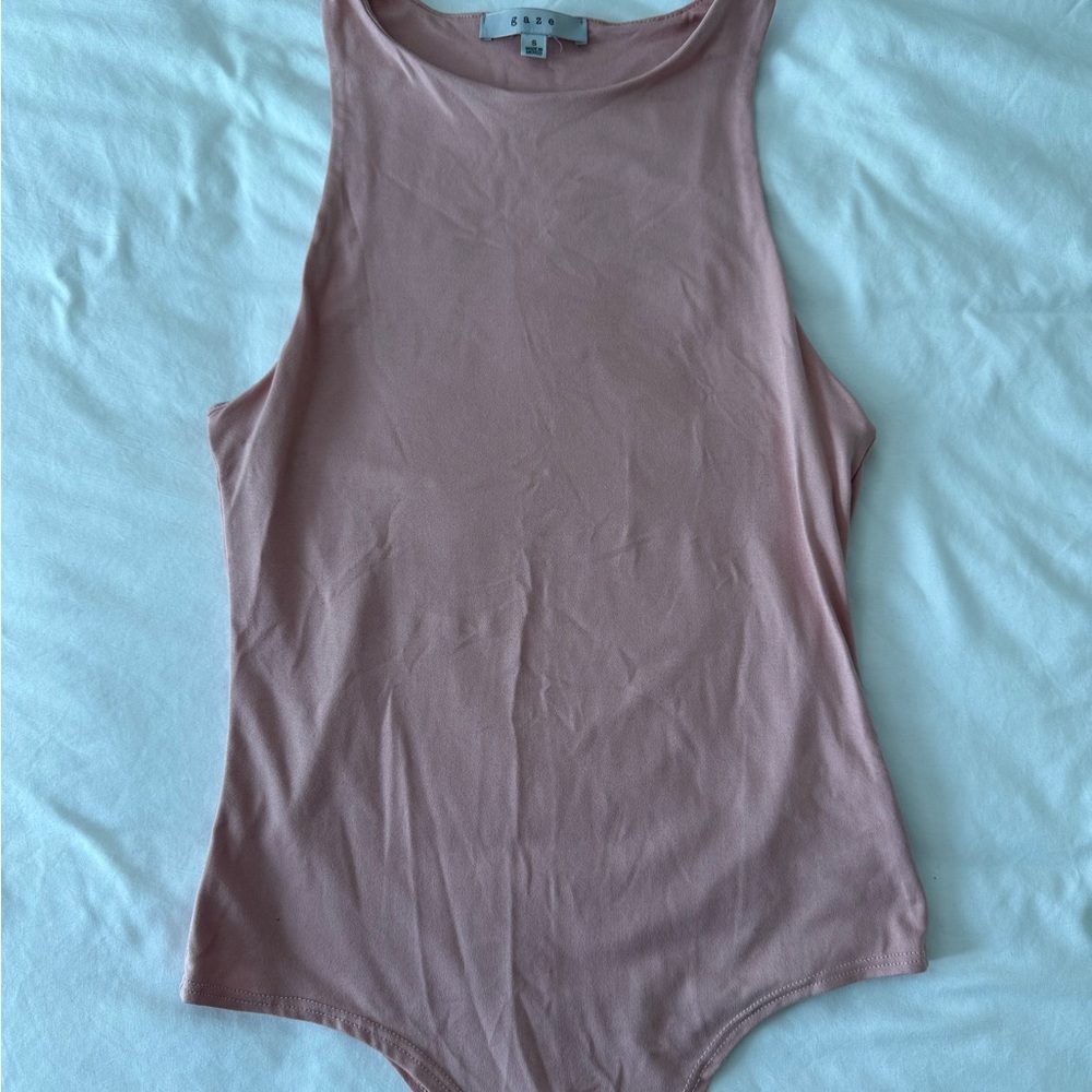 Gaze Sleeveless Blush Bodysuit